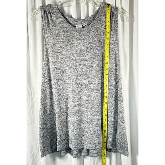 GAP Slub Swing Tank Top Gray S athleisure loungewear minimalist 88-29 - Picture 8 of 13